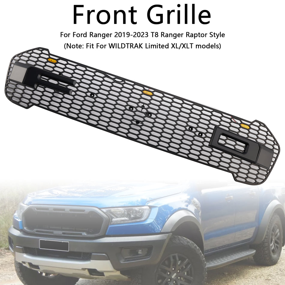 Raptor Style Front Bumper Grille Grill Für Ford Ranger T8 2019-2023 W/LED