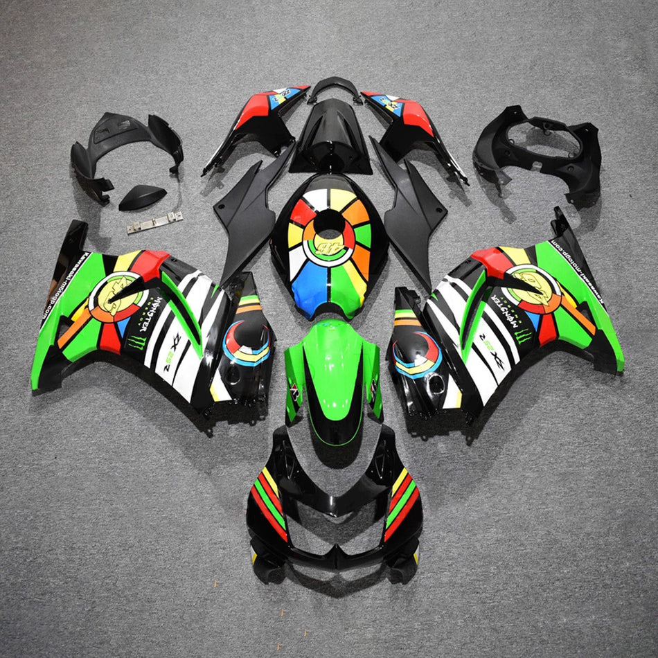 Verkleidungssatz aus ABS-Kunststoff, passend für Kawasaki EX250 Ninja250R 2008-2012