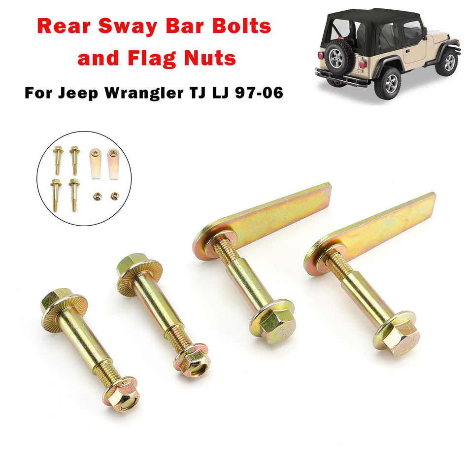 Schrauben und Muttern für den hinteren Stabilisator für Jeep Wrangler TJ LJ 1997-2006