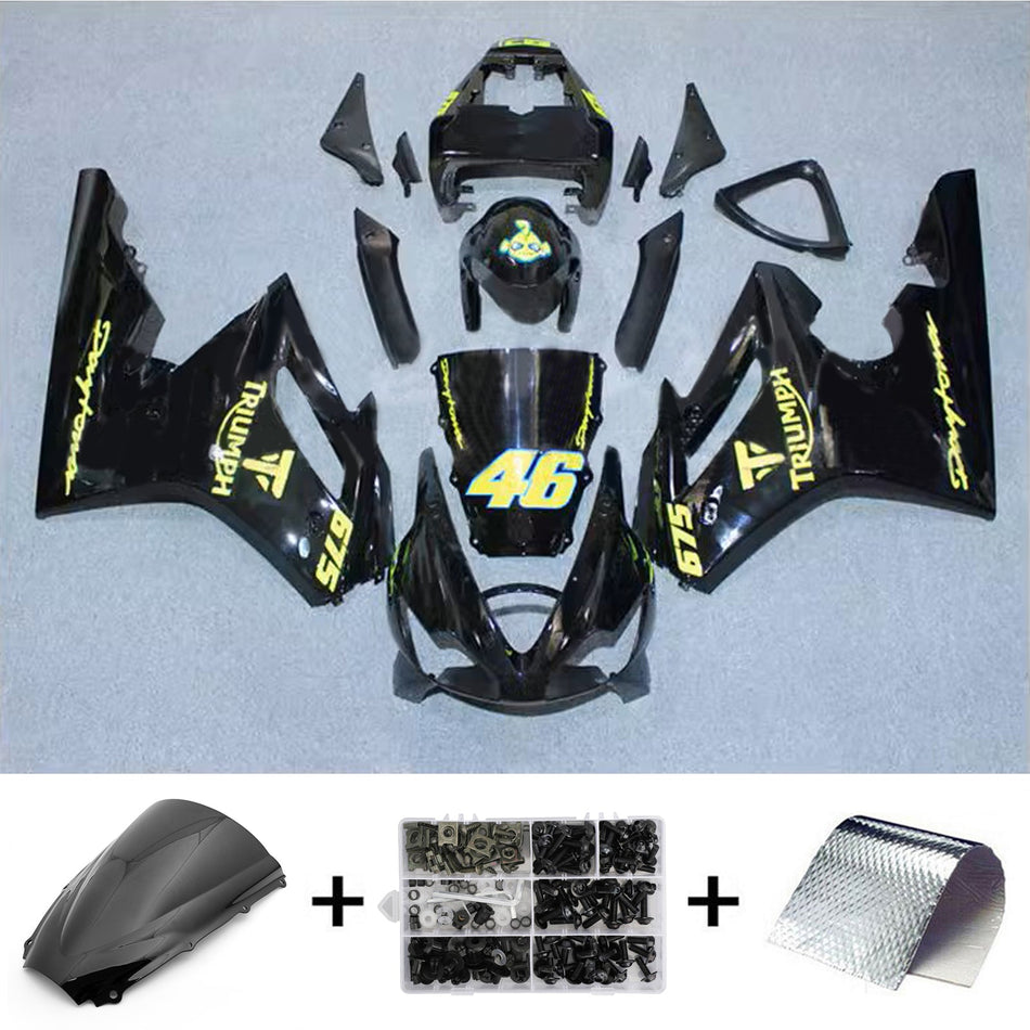 2006-2008 Triumph Daytona 675 Einspritzverkleidungssatz Karosserie Kunststoff ABS