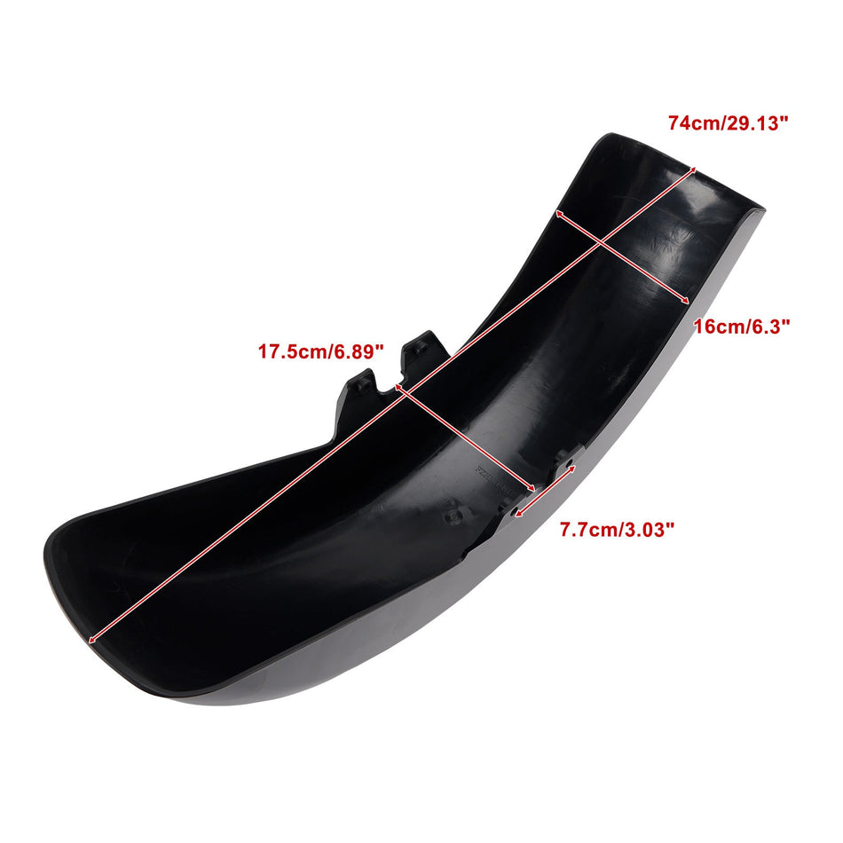1989–2013 Vorderradkotflügel aus ABS für Harley-Davidson Electra Glide und Street Glide, schwarz