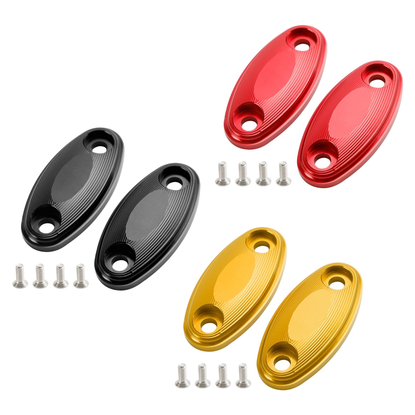 ALUMINIUM SPIEGEL BLOCK OFF PLATTEN LOCHKAPPEN FüR HONDA CBR 650 FR 2014-2019