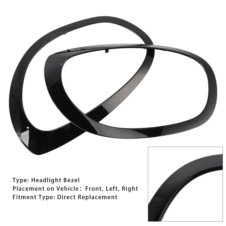 2017–2023 Mini Cooper Countryman F60 F61 2 Stück links und rechts Scheinwerferblende Set