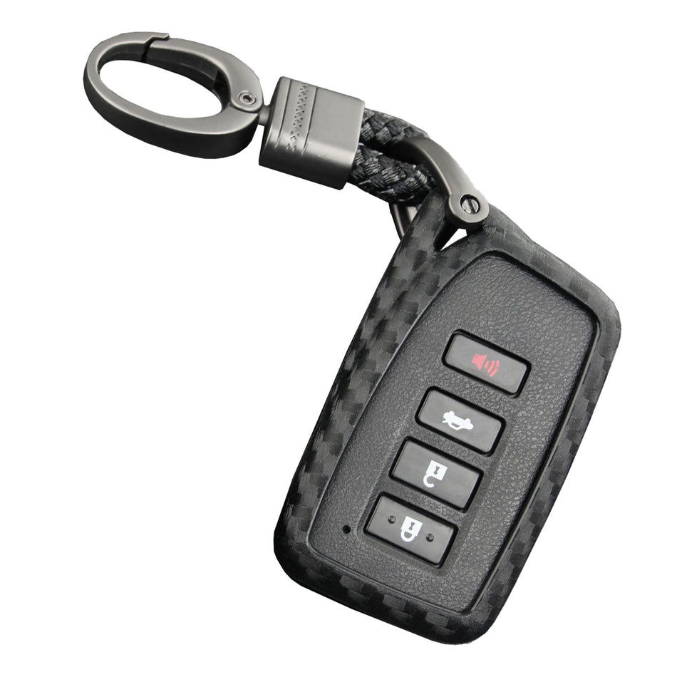 Autoschlüsselhülle aus Leder und Silikon mit Schnalle für Lexus