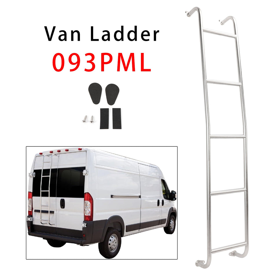 2014–2025 Dodge Ram ProMaster Hochdach-Edelstahl-5-Stufen-Transporterleiter 093PML