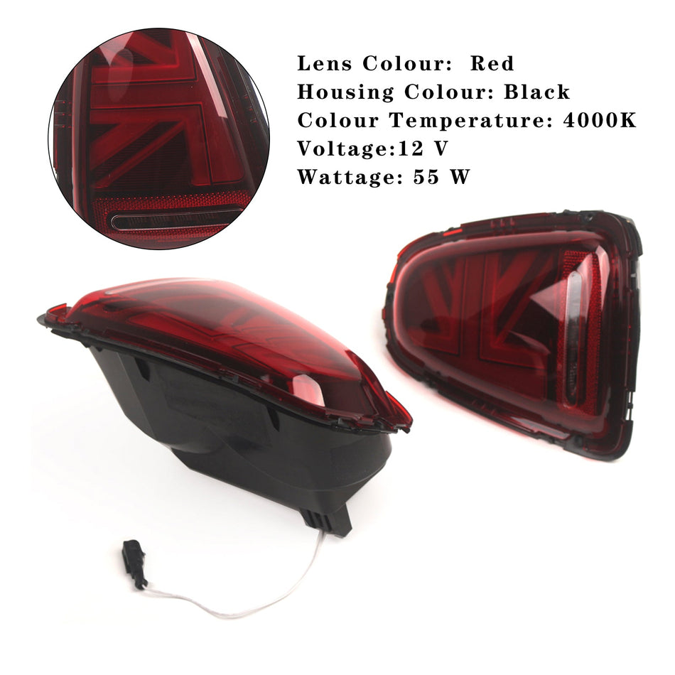 L&amp;R LED Rückleuchten Lampen Für BMW Mini R56 R57 R58 R59 Cooper S 2007-2015 ROT