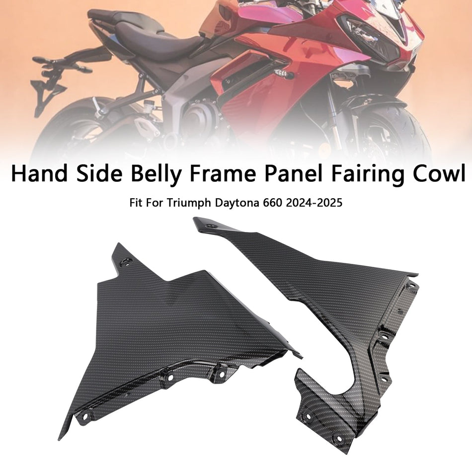 2024–2025 Daytona 660 Hand Side Bauch Rahmen Panel Verkleidung Cowl