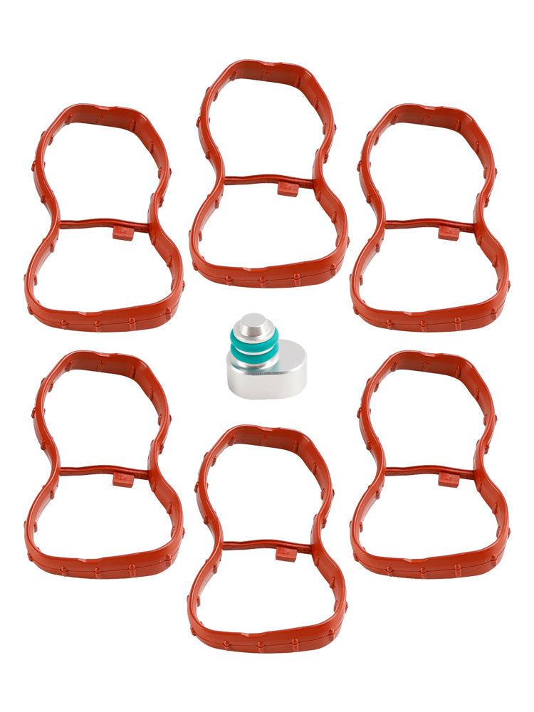 6 STüCKE Ansaugkrümmerdichtung 1167807480 Passend für BMW E90-93 F10 F11 F07 X5 X6 N57