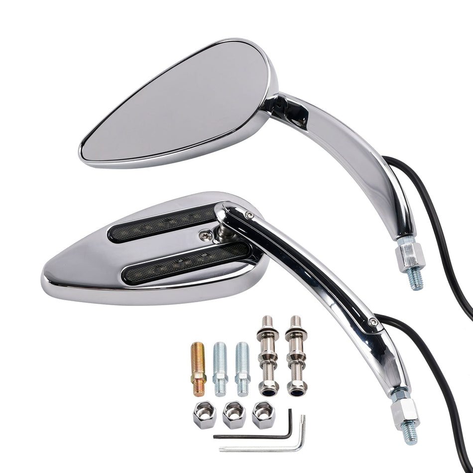 1990-2021 Electra Street Road Glide Chrom Custom LED Blinkerspiegel