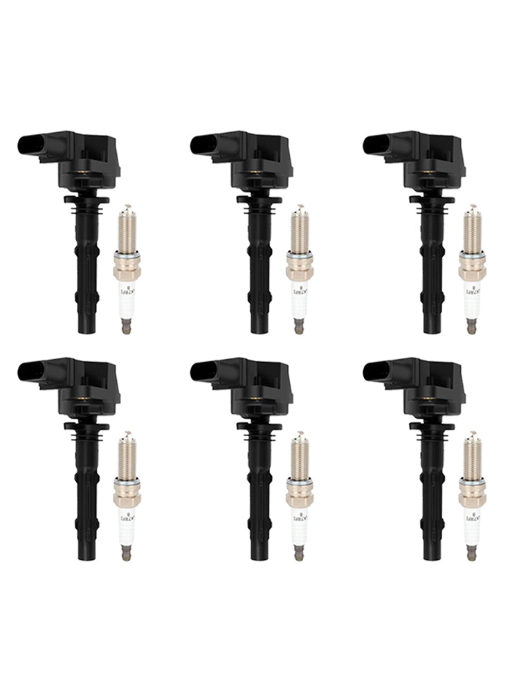 6x Ignition Coils +Spark Plugs UF535 Für Mercedes-Benz C230 C300 ML350 R350