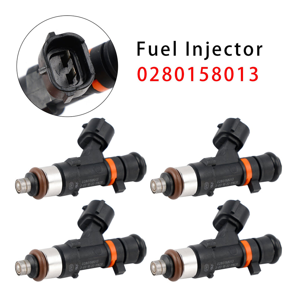 4 Stück Einspritzdüsen für Nissan Micra III (K12) NOTE (E11 NE11) 0280158013