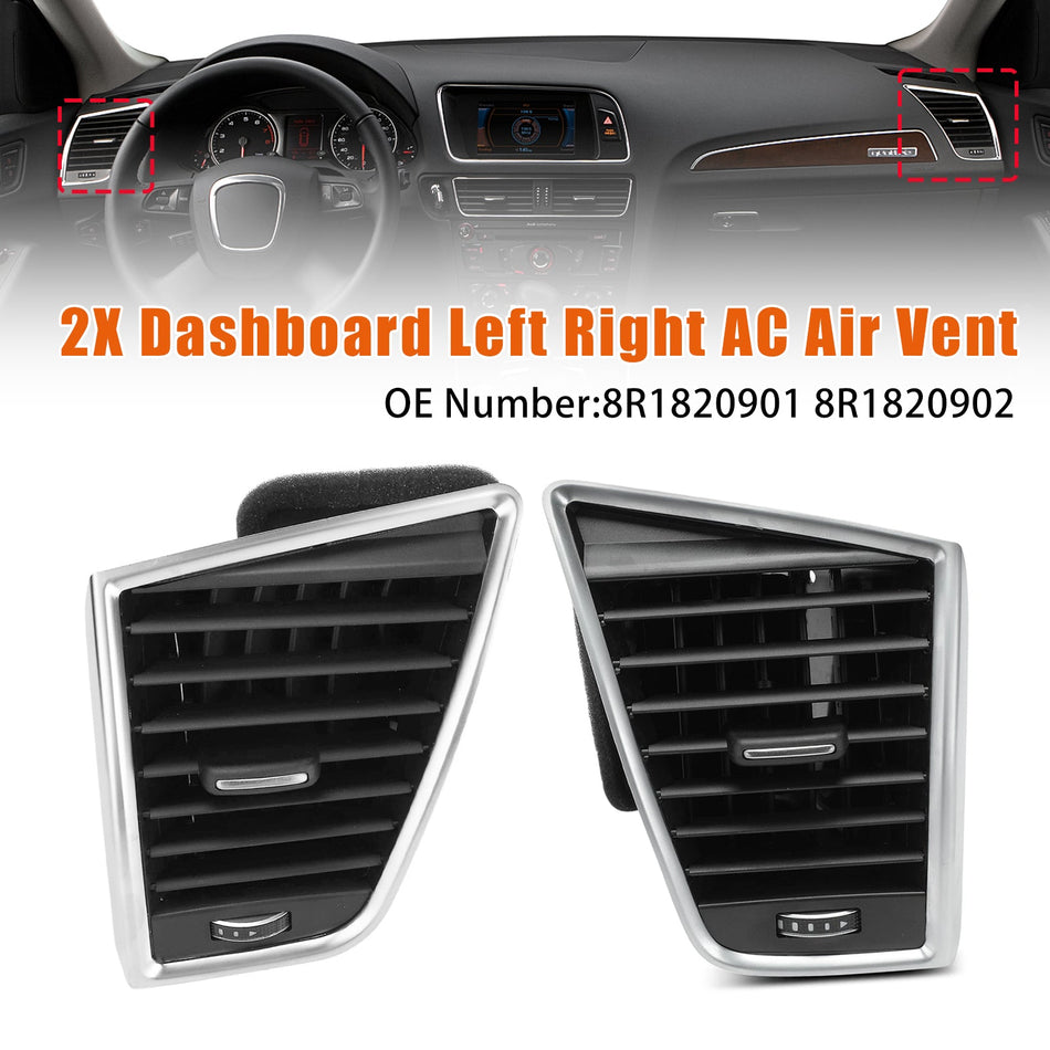 2 Stück linke + rechte Lüftungsdüsen für Audi Q5 SQ5 8R1820901 8R1820902