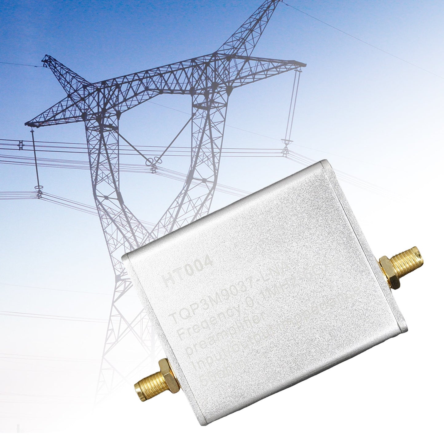 100K-6GHz Vollband-Rauscharmer Verstärker 20dB High Gain Leistungsvorverstärker HT004