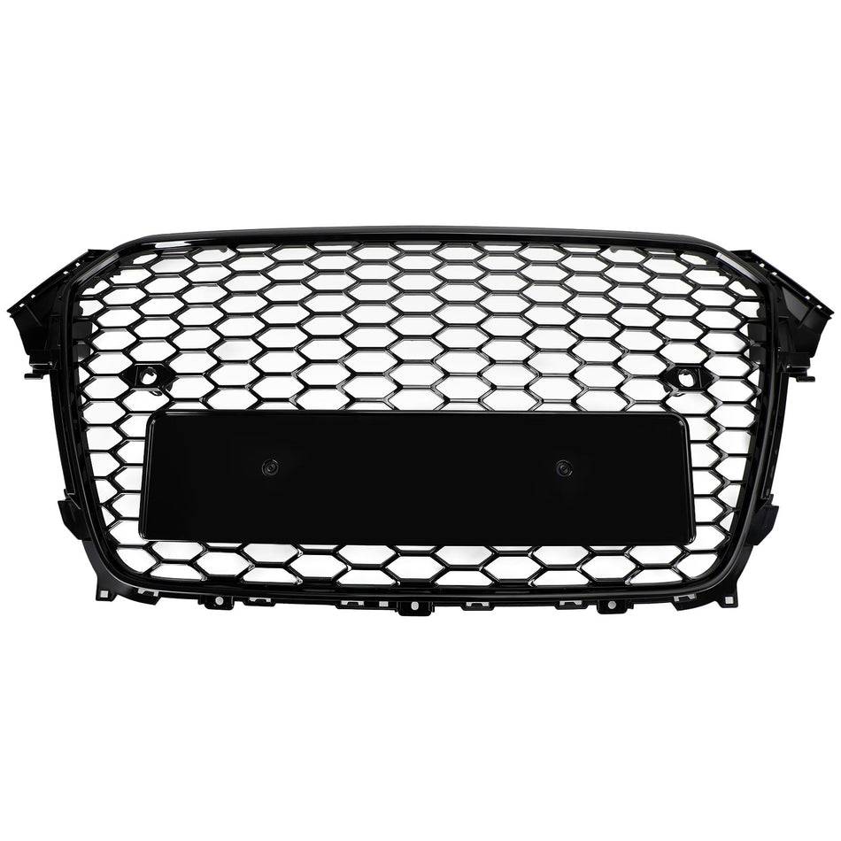 RS4 Style Mesh Front Bumper Grille Grill für Audi A4 S4 2013-2016 Gloss Black