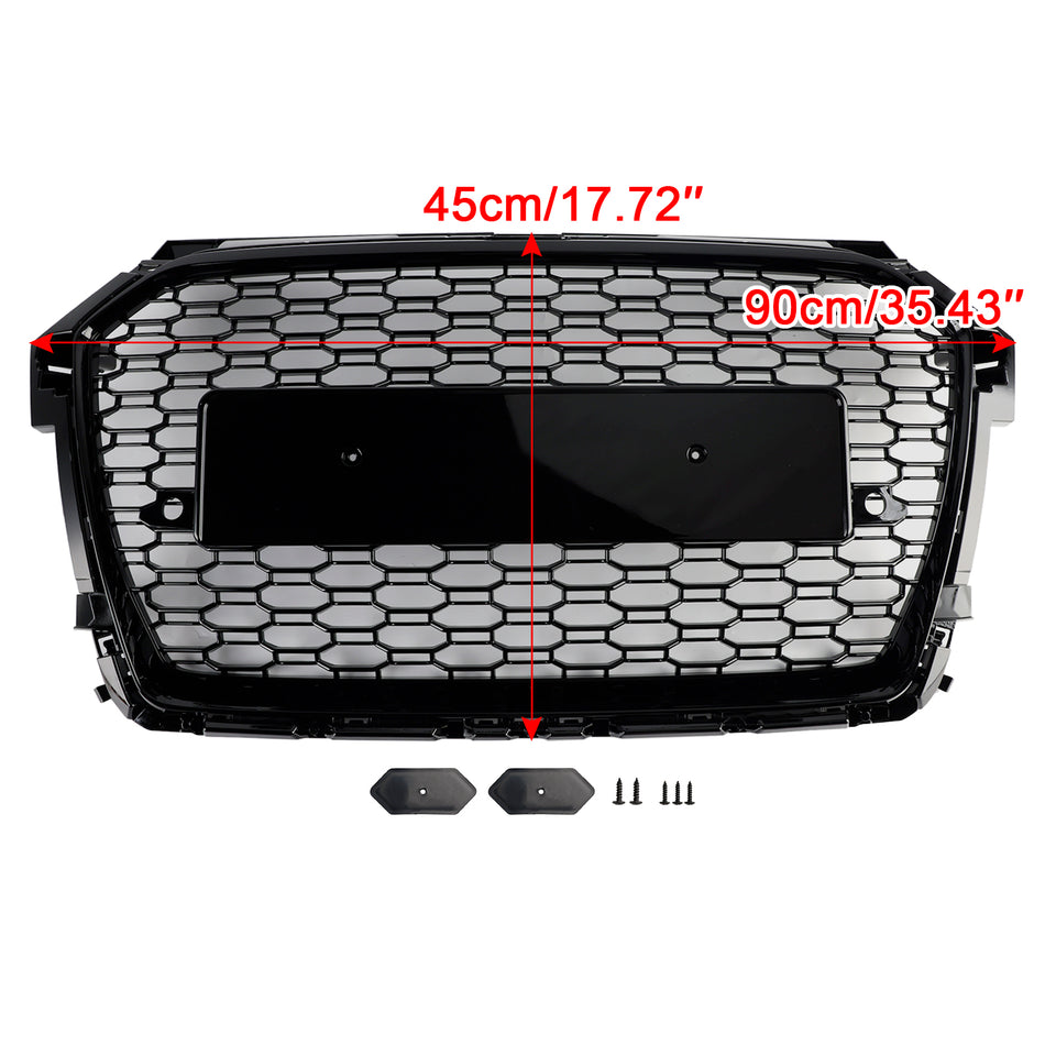 RS Style Honeycomb Bumper Grille Für Audi A1 S1 8X Facelift 2016-2019 Black