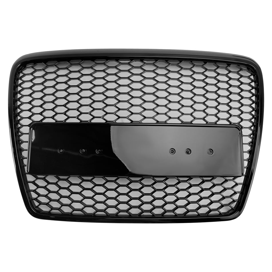 Black Front Honeycomb Bumper Grill Grille Für Audi A6 C6 2008-2011 Facelift