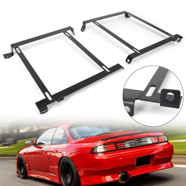 For S13 S14 Nissan 240Sx Low Mount Racing/Bucket Seat Tensile Steel Bracket Base