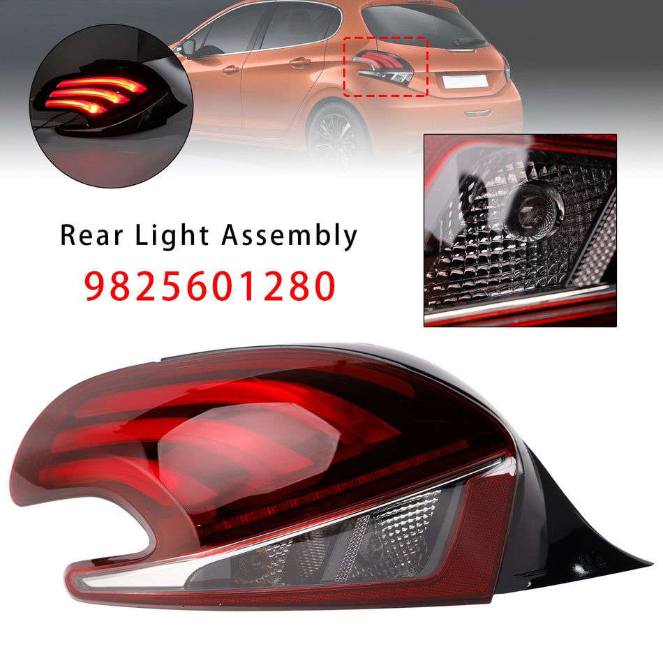 2015-2019 Für Peugeot 208 LED Rücklicht links 9825601280 Facelift Modelle