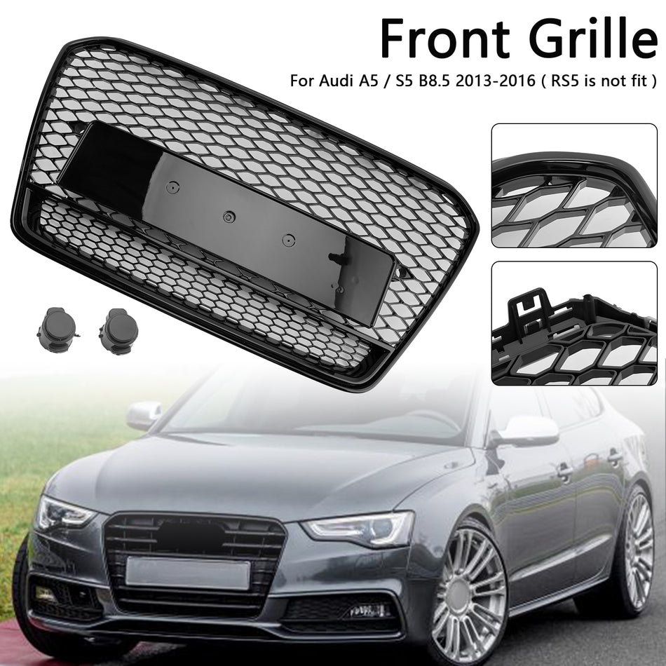RS5 Style Honeycomb Front Bumper Grille Grill Für Audi A5 S5 B8.5 2013-2016
