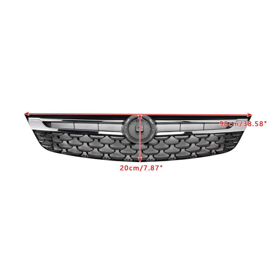 Frontgrill in Schwarz/Chrom für Opel Astra K 2015–2019 (Facelift)