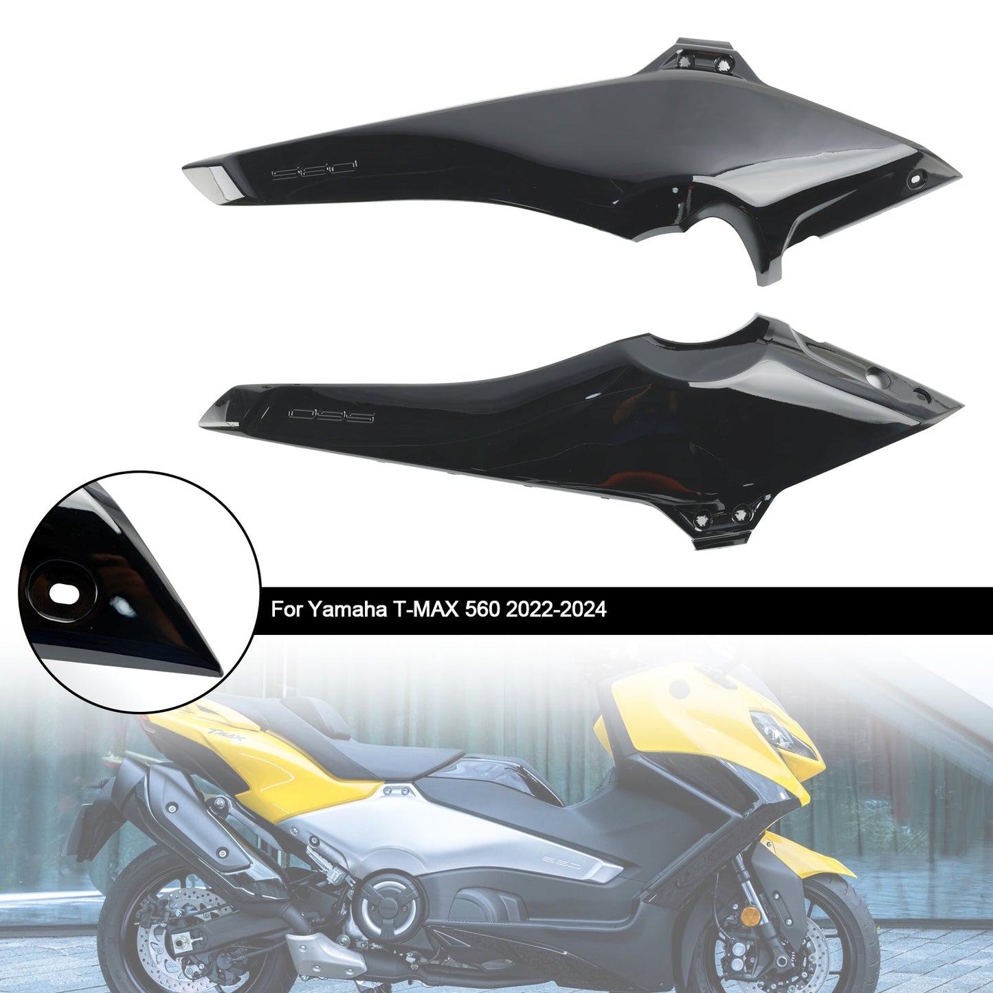 Seite Rahmen Abdeckung Panels Verkleidung Kutschen Für Yamaha T-MAX 560 2022-2024