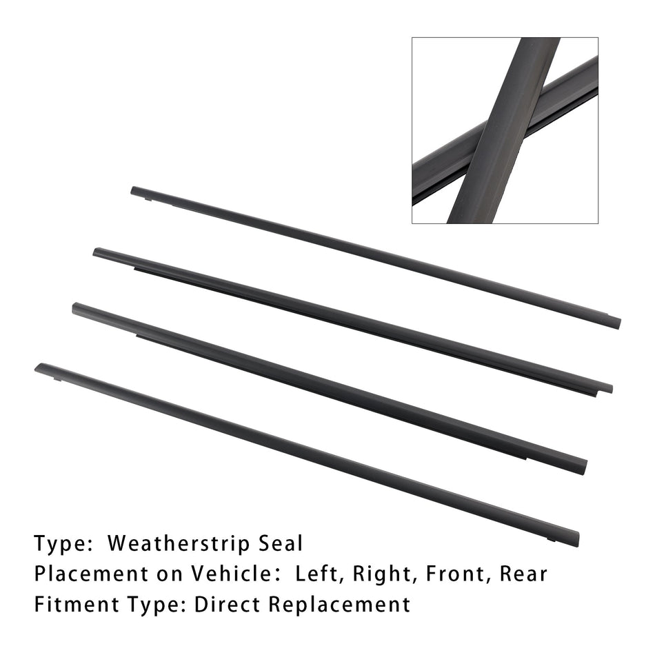 2001-2007 Nissan X-Trail 4-teiliger Fensterdichtungsstreifen
