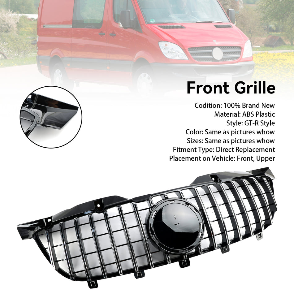 Front Bumper Grille Grill Für Mercedes Benz Sprinter W906 2006-2013 Chrome