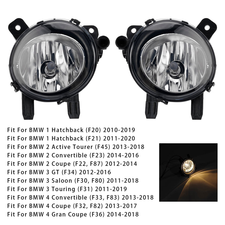 Paar Nebelscheinwerfer mit Leuchtmittel für BMW F20 F21 F30 F31 F80 2011-2019