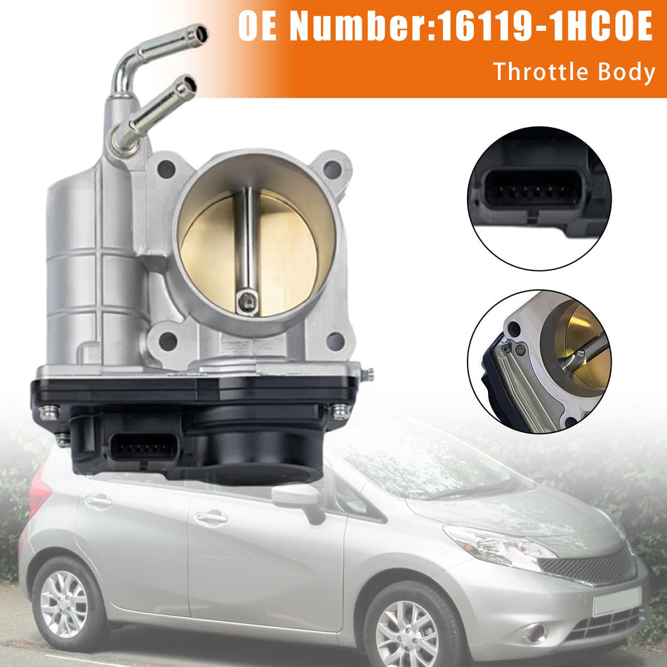 2013/06-2016/12 Für Nissan Note E12 1.2 1198 ccm, 59 kW, 80 PS Drosselklappe 16119-1HC0E