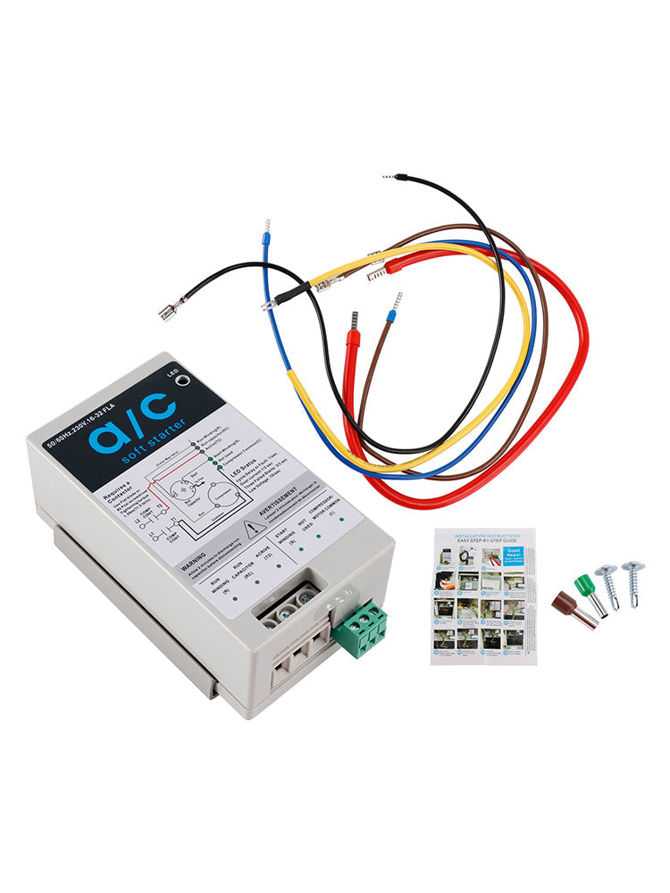 AC-Sanftanlasser-Rücklaufschutz für Motoren (16–32 A + Installationskit)