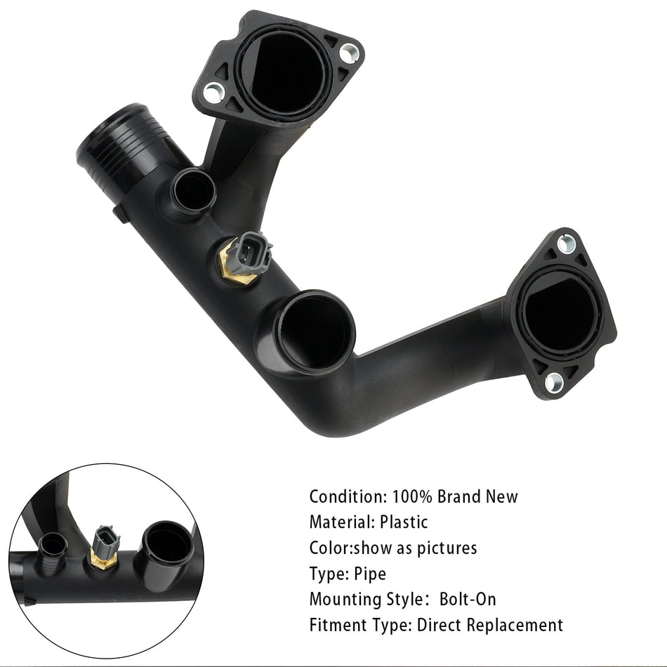 1997-2003 Jaguar Vanden Plas XJ8 &amp; XK8 Thermostatabdeckung Auslassrohr mit Sensor