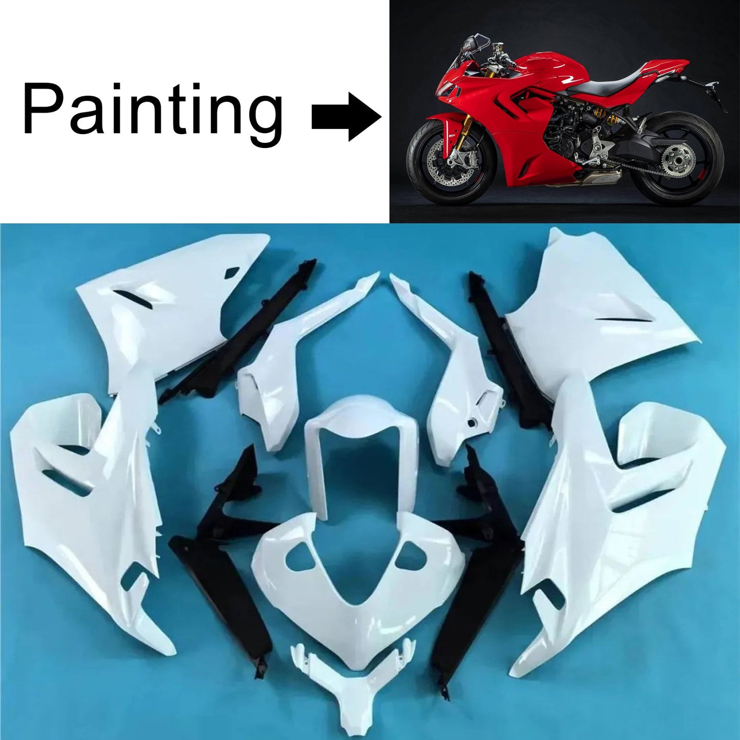 2021-2024 Ducati Supersport 950 950S Einspritzverkleidungssatz Karosserie