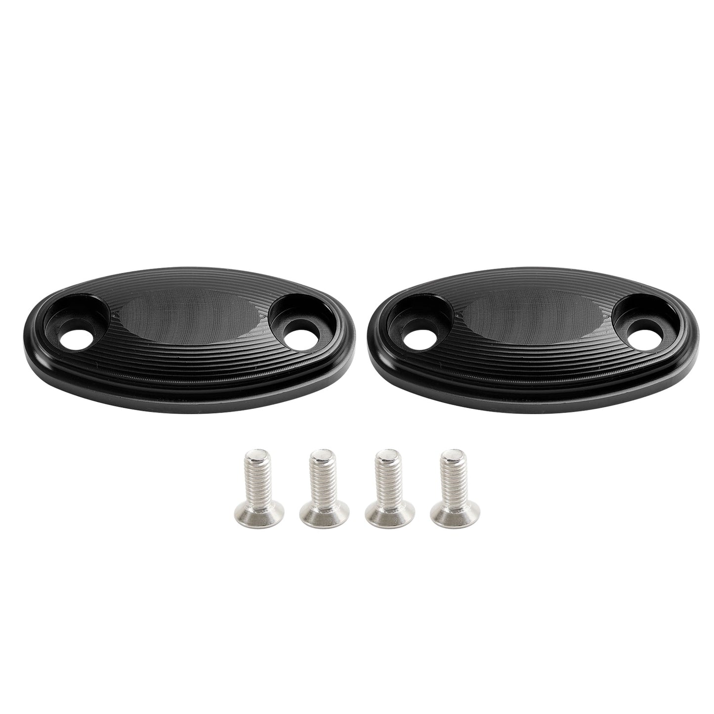 ALUMINIUM SPIEGEL BLOCK OFF PLATTEN LOCHKAPPEN FüR HONDA CBR 650 FR 2014-2019