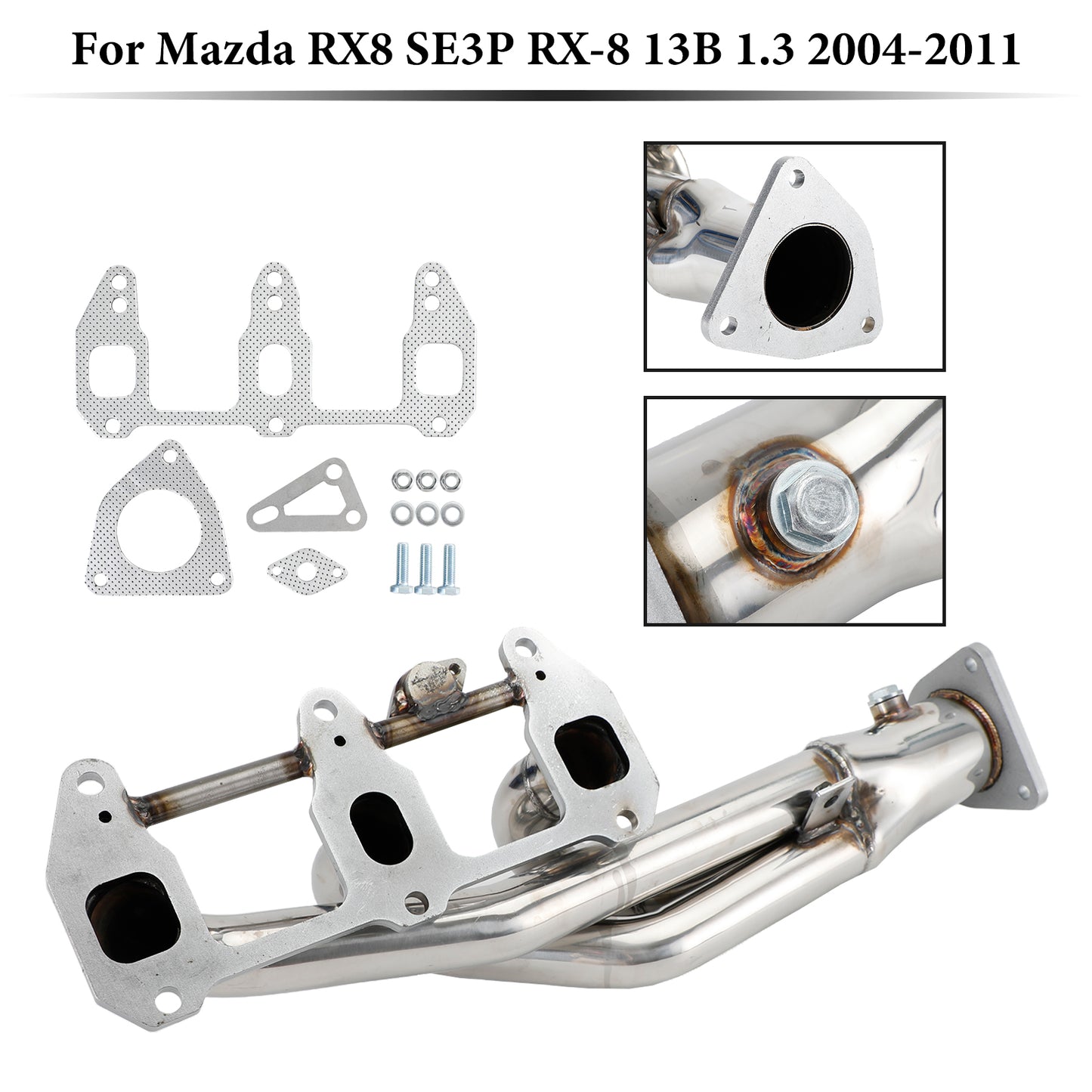 Stainless steel Exhaust Header Für Mazda RX8 RX-8 R3 GT Grand 2004-2011