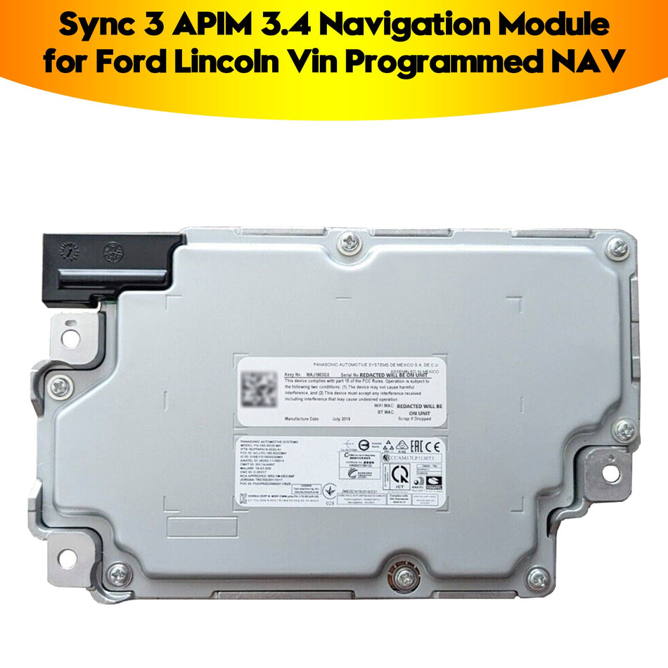 2016+ Ford C-Max Sync 3 APIM 3.4 Navigationsmodul HP5T-14G371-CAG HL3T-14G370-GCD