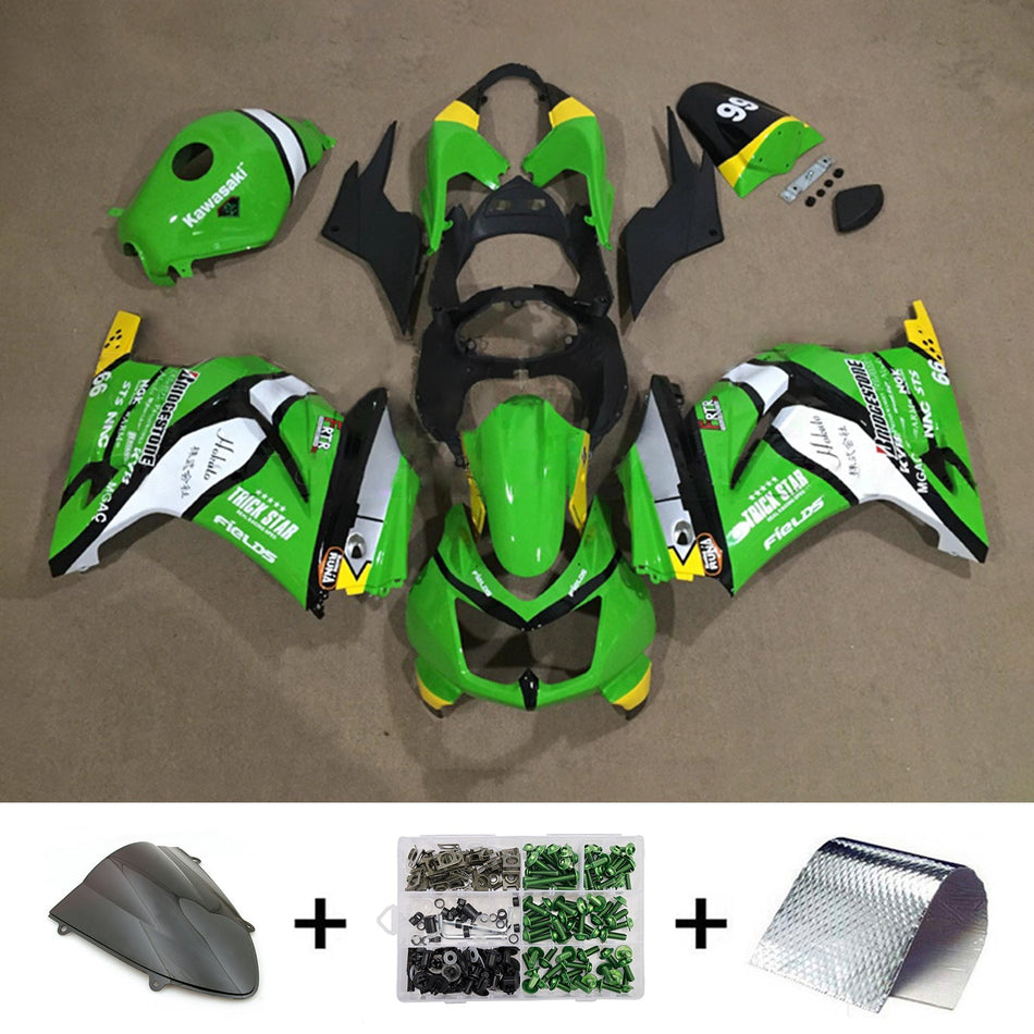 Verkleidungssatz aus ABS-Kunststoff, passend für Kawasaki EX250 Ninja250R 2008-2012