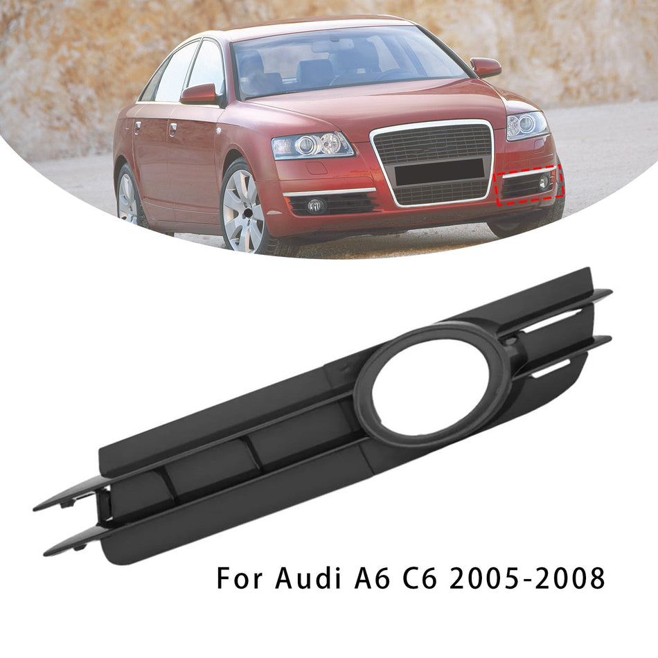 2005-2008 Audi A6 C6 Auto Linke Seite Nebelscheinwerfer Kühlergrill Abdeckung 4F0807681A