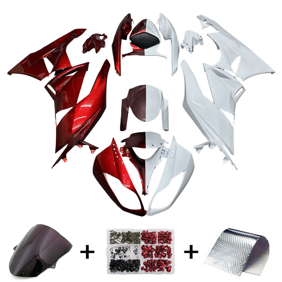 Injection Verkleidung Kit Karosserie Kunststoff ABS fit Für Kawasaki ZX6R 636 2009-2012