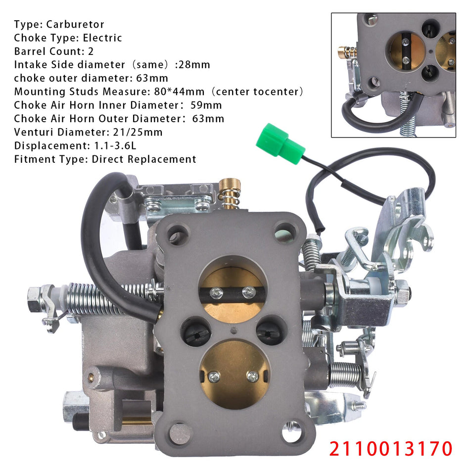 1977–1981 Toyota Corolla 4K Vergaser-Kit 2110013170