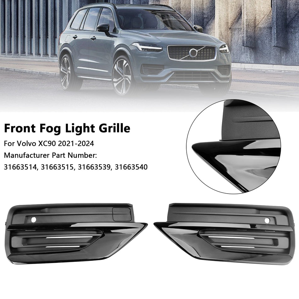 2021-2024 Volvo XC90 2PCS Frontsto?stange Nebelscheinwerfer Kühlergrill Nebelscheinwerfer Kühlergrill
