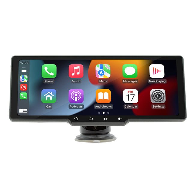 10,26-Zoll-Bildschirm Tragbarer drahtloser Carplay-Bluetooth-MP5-Player fürs Auto + 4 LED-Kamera