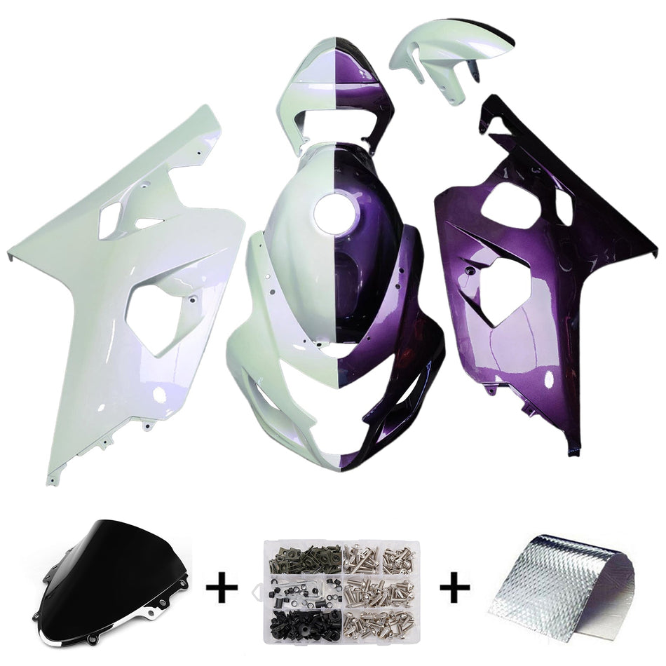 Injection Verkleidung Kit Karosserie Kunststoff ABS Für Suzuki GSXR 600/750 2004-2005 K4