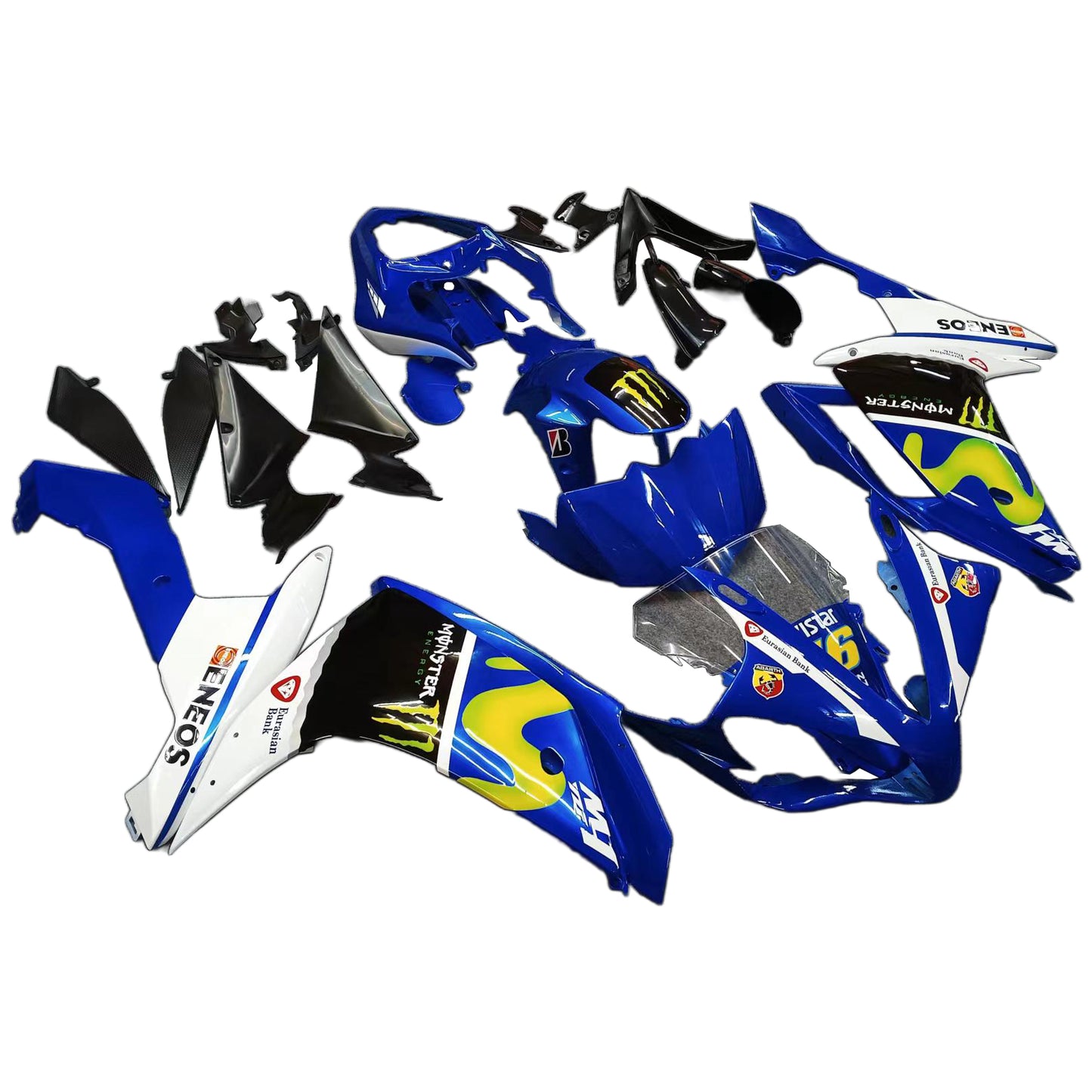 Injection Fairing Kit Bodywork Plastic ABS fit For Yamaha YZF-R1 2007-2008