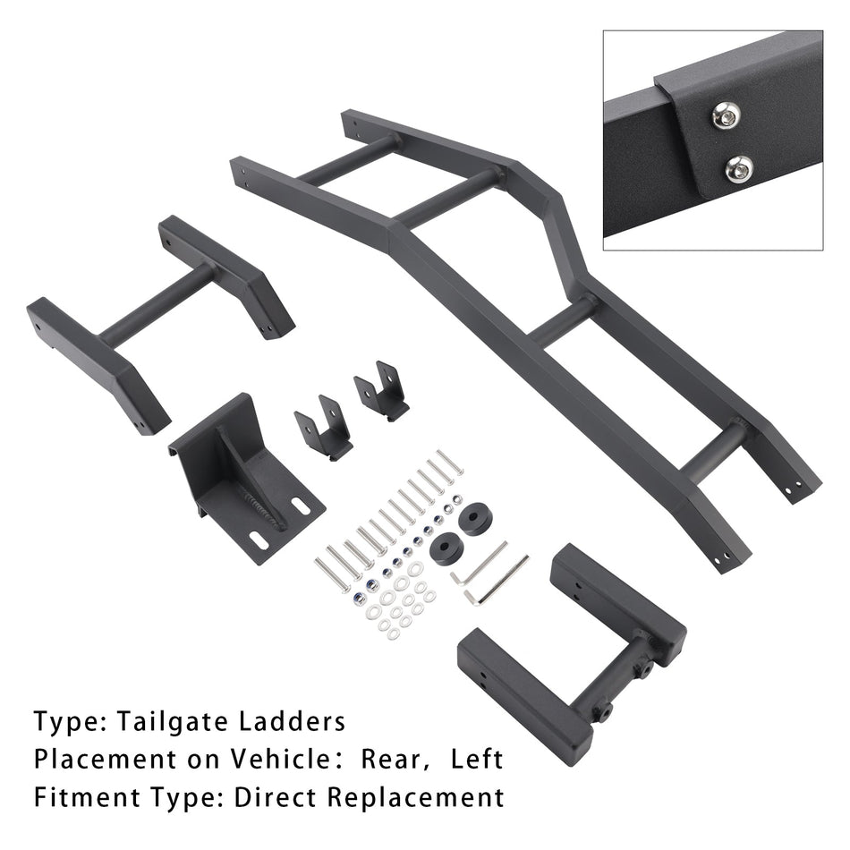 2007–2021 Toyota FJ Cruiser Heckklappenleiter-Kit, linke Seite