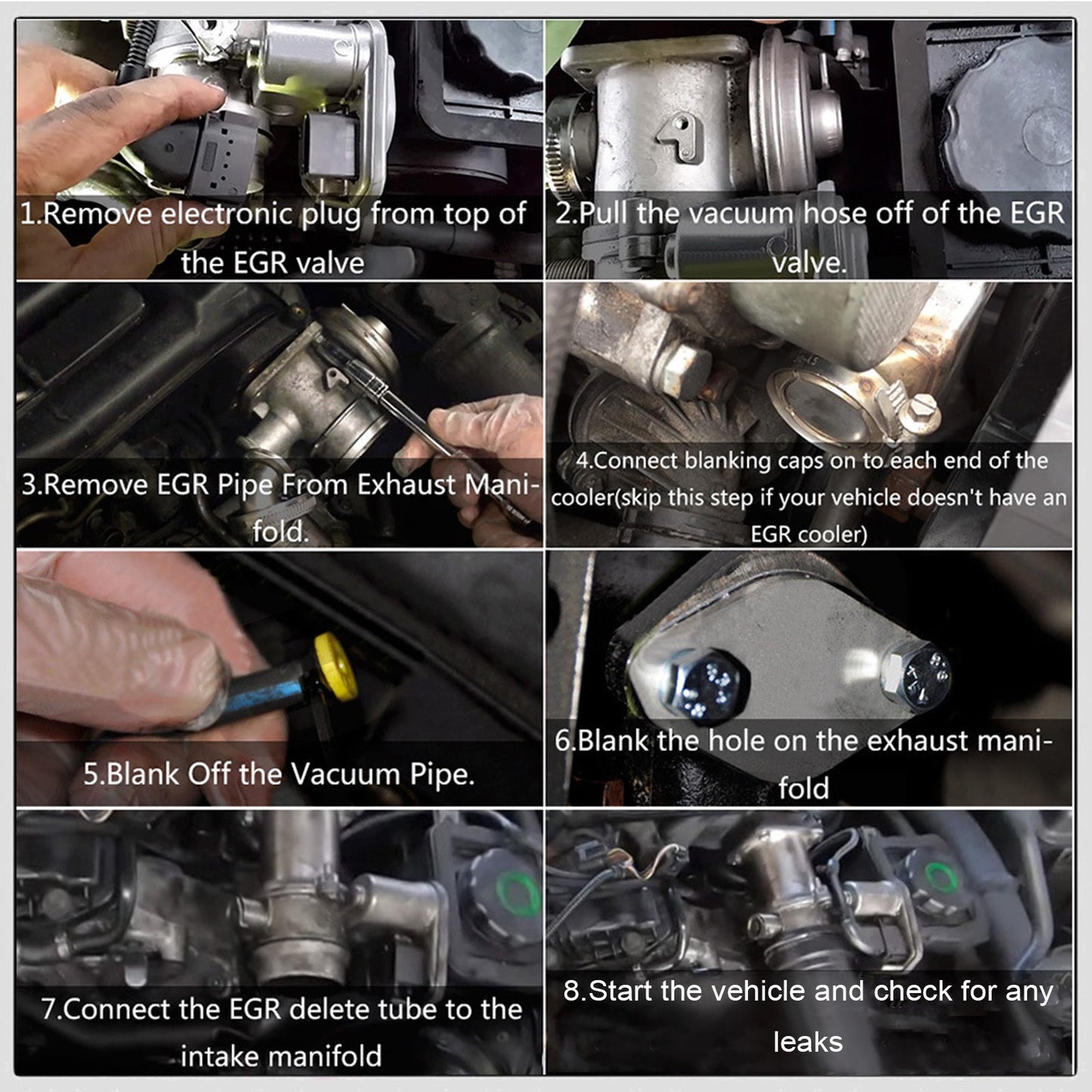 2000-2003 BMW 3er E46 330xd EGR-Lösch-Ausblend-Kit M47 M47N M57 M47N2 M67 M47R Motor