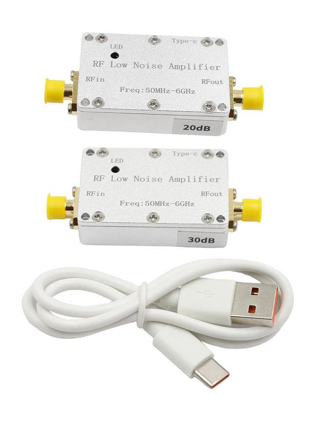 50m-6GHz Radio Frequenz Verst?rker 20dB 30dB High-Gain Front LNA Niedrigen Rauschen Signal