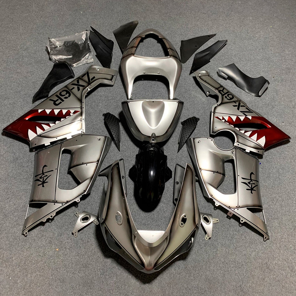 Verkleidungssatz aus ABS-Kunststoff, passend für Kawasaki ZX6R 636 (2005-2006)