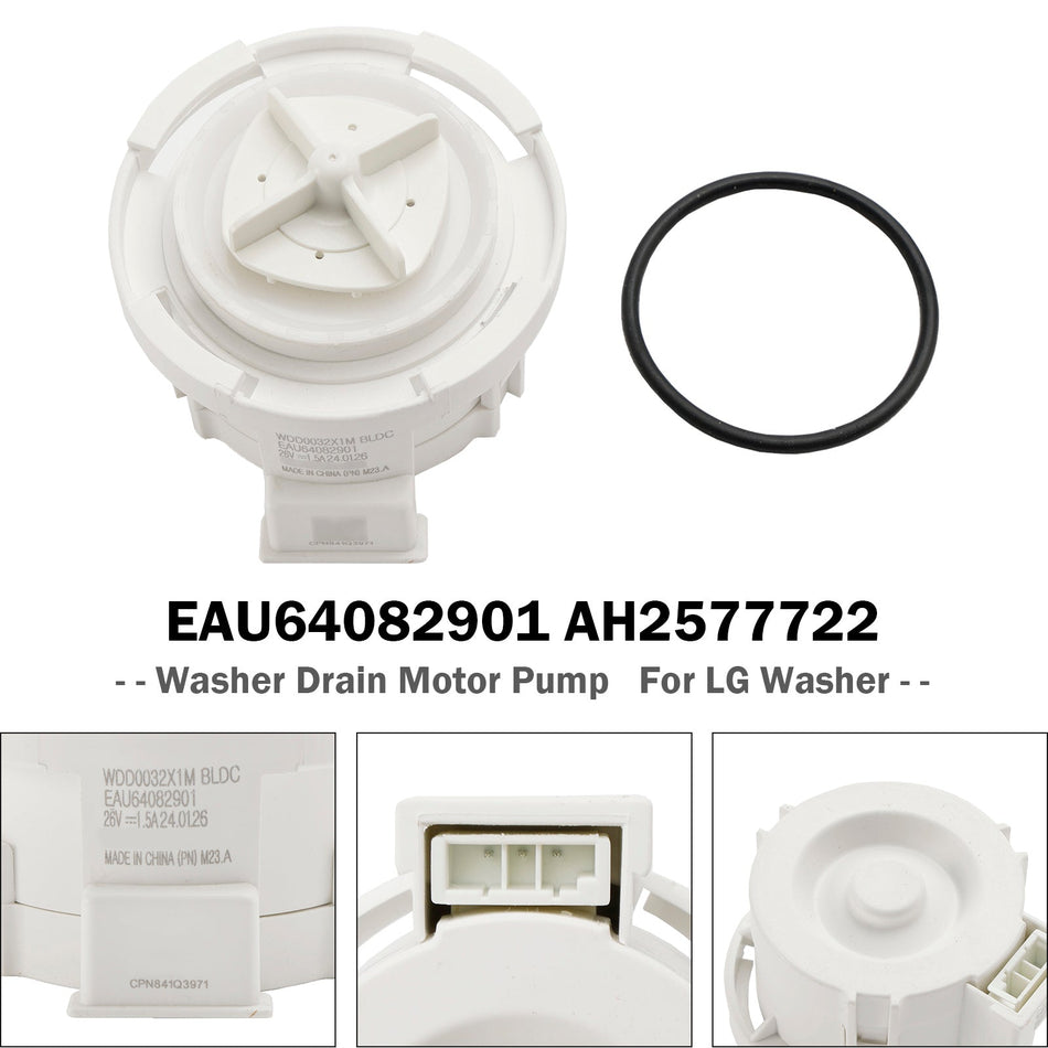EAU64082901 AH2577722 Waschmaschinen-Ablaufpumpe für Waschmaschine von LG