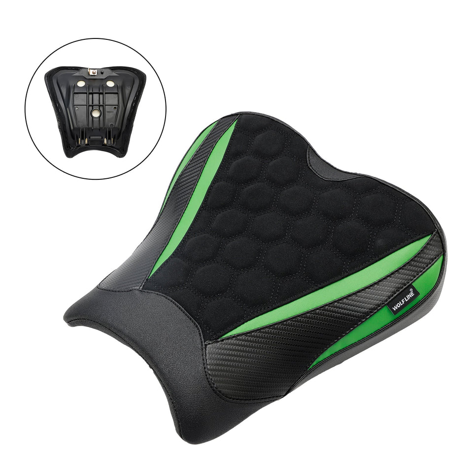 2023 KAWASAKI Ninja ZX-4R ZX-4RR Front Raider Sitz Fahrerkissen Pu Greena