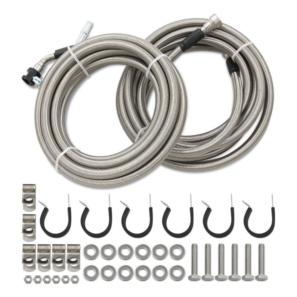 2003-2007 Saturn Ion, 2,2 l l4 GAS, Edelstahl-ummantelter Kraftstoffleitungssatz Quick Fix QFF0015SS